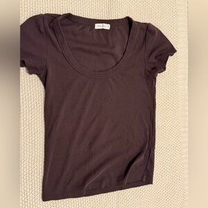 Marine Layer Lexi Rib Sun-In Scoop Tee | Size: S
